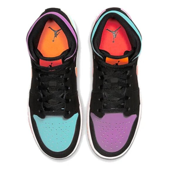 Jordan 1 "Candy" sneakers | multi / colorful | sz 7Y fits women 8.5 | GUC - Picture 3 of 10